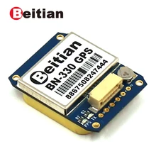 Módulo duplo de gps do módulo do gnss do pps uart gps glonass da estação base do nível de beitian ttl com flash de 4 m BN-330