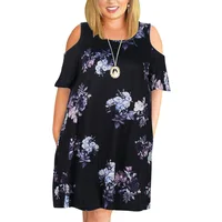 Big size 9XL Dress for Fat MM 2023 Woman Summer dress Loose plus size dresses off the shoulder women clothing 9XL dress vestidos - Image 3
