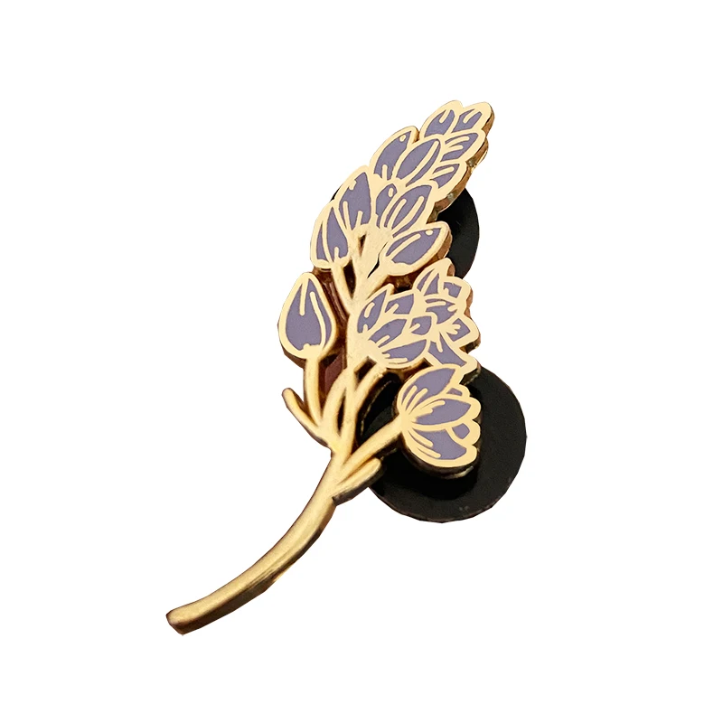 

Брошь из цинкового сплава с лавандовым покрытием и изысканным покрытием