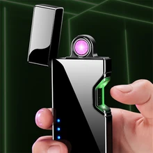 Электронная сигаретная зажигалка с инфракрасным зондированием, пульсирующая дуга, USB Беспламенное ветрозащитное электрическое плазменное перезаряжаемое зажигалка