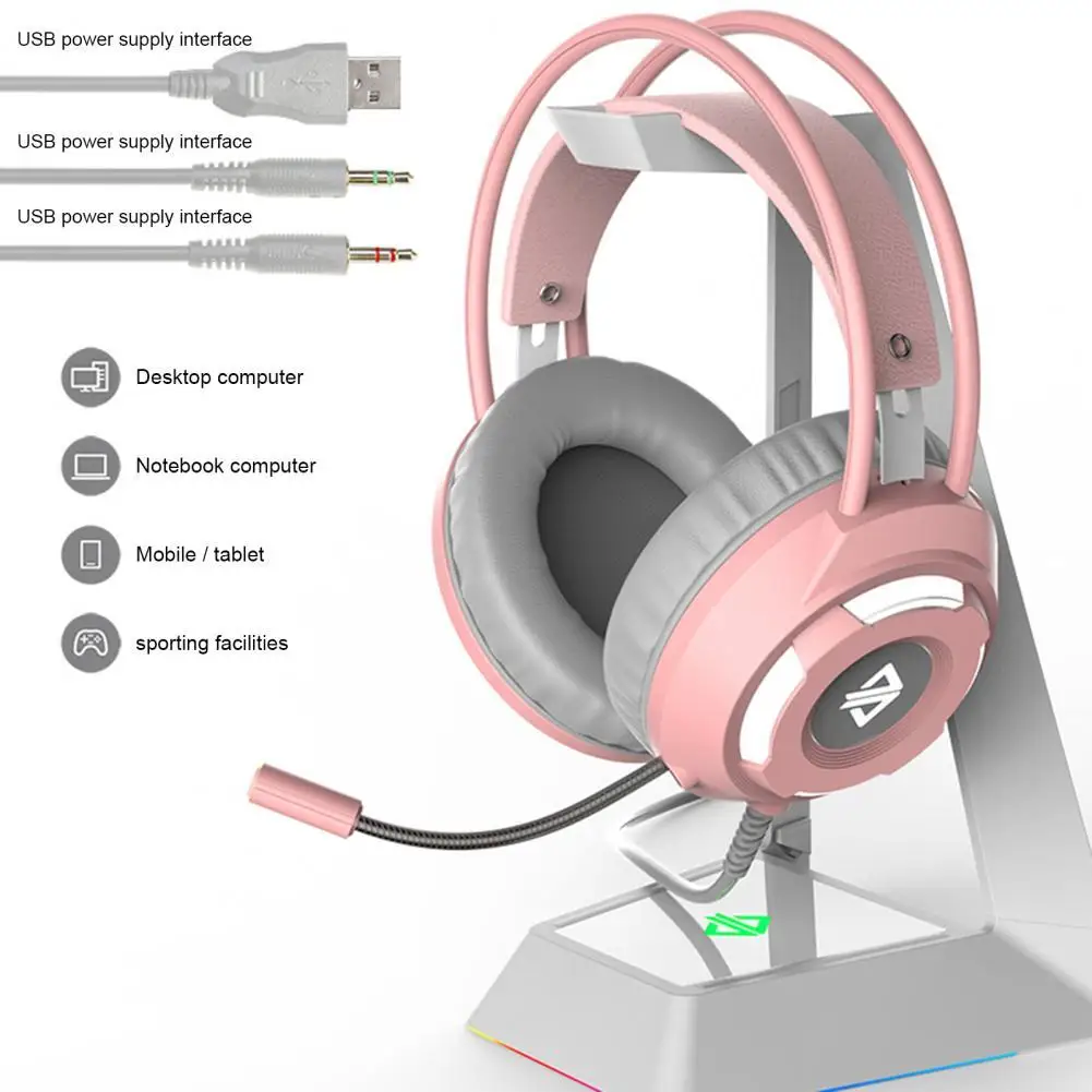 

AJAZZ Practical 3.5mm Over-ear Wired Headset Headset 3 Colors Optional High Sensitivity Mic