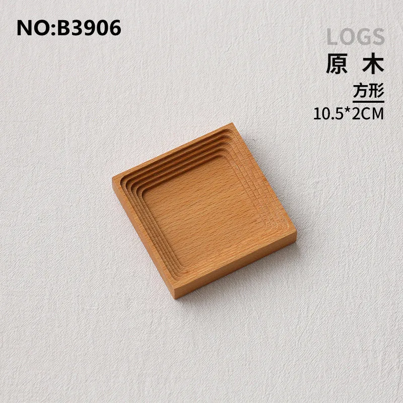 Geometric Solid Wood Storage Tray, Background Decoration Ornaments, Photo Props, Ins Style