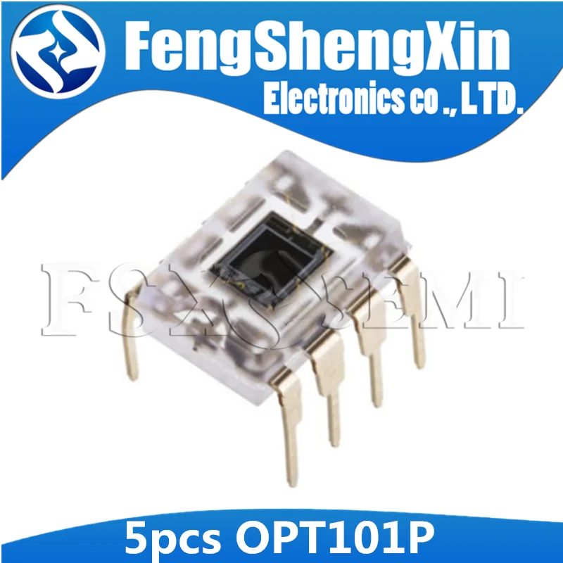 

5pcs OPT101P DIP-8 OPT101 DIP MONOLITHIC PHOTODIODE ANDSINGLE-SUPPLY TRANSIMPEDANCE AMPLIFIER IC