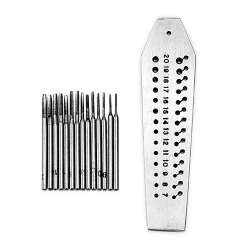 Professional Tap & Die Set 14 Taps Screwplate 0.7mm 2mm Range