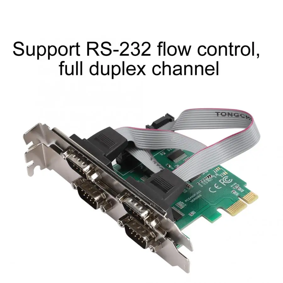 Карта расширения адаптер конвертер PCI-E RS232 4-Порты и разъёмы серийный Порты 2 5