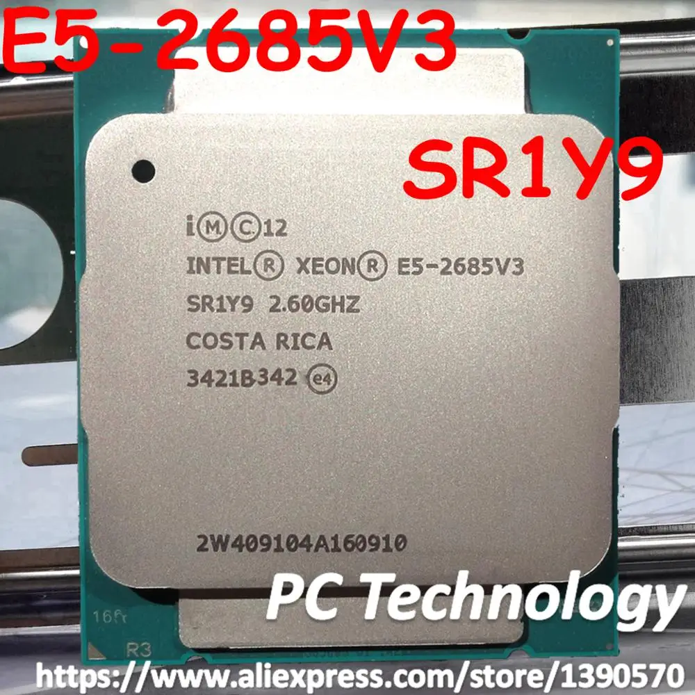E5 2685V3 오리지널 인텔 제온 E5 2685V3 OEM 버전 (qs는 es 아님) CPU 프로세서 30M E5 2685 ...