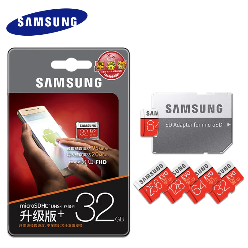 samsung EVO 32 Гб 64 Гб 128 ГБ SDHC mini Carte Memoire C10 64 Гб SDXC U3 картао SD безопасный для смартфонов флэш-накопитель