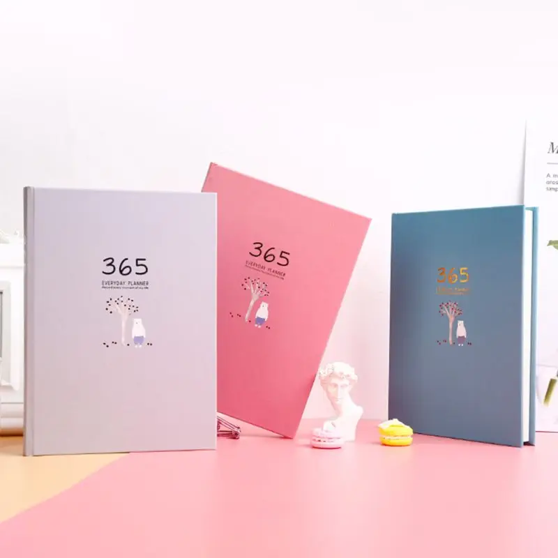 

Cute Stationery Notebook 365 Planner Weekly Monthly Daily Diary Planner Notebooks Journals Business Office School Supplies