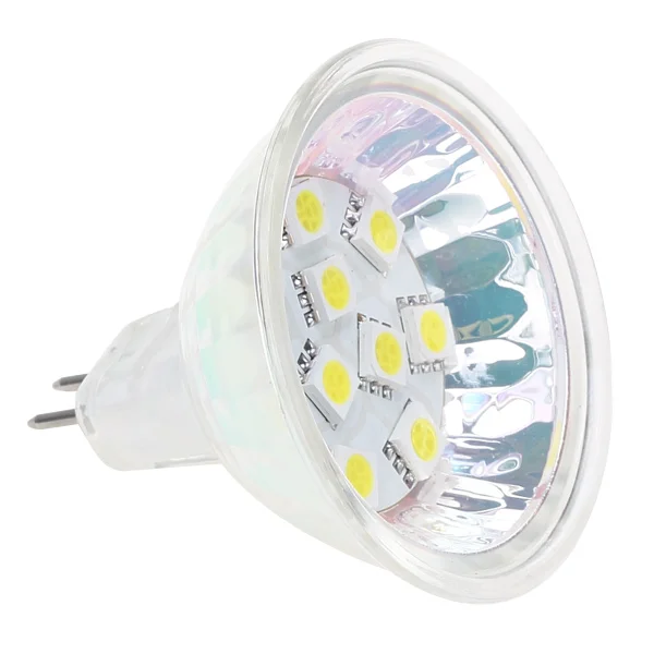 MR16 10Led лампа SMD BI PIN Светодиодная 12В 24В 150лм 505 осветительные лампы диммируемая 20