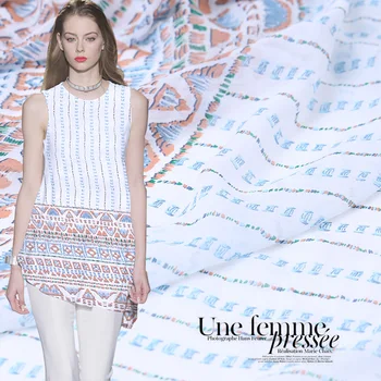 

New Wide Bilateral Positioning Silk Georgette Fabric Thin Silk Georgette Swinging Skirt Fabric