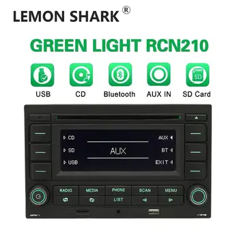 

Green Light Bluetooth RCN210 CD Player Car Radio USB MP3 AUX 31G 035 185 For VW Skoda Polo 9N Golf Jetta MK4 Passat B5 RCN 210