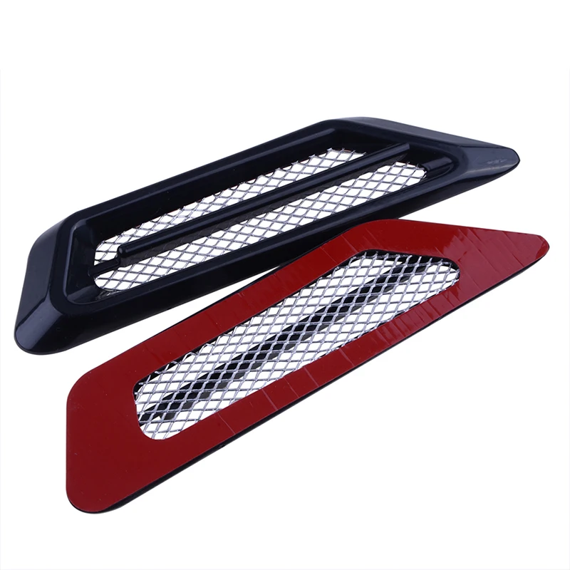 Car exterior air intake flow side fender vent wing cover trim tuning car styling shark gill ABS 3D decoration sticker car stickers car window stickers car window trim stickers