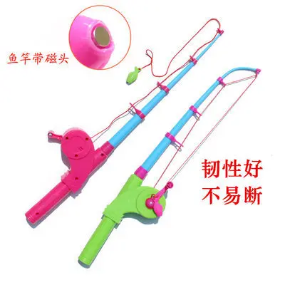 Children Magnetic Fishing Toys Of Good Quality Design More Telescopic Rod Durable Magnet Force Plastic Non-electric 2021 girls boots kids 2021 spring autumn winter children s fashion warm plush pu pearl equestrain zip baby shoes kid girl ankle boot