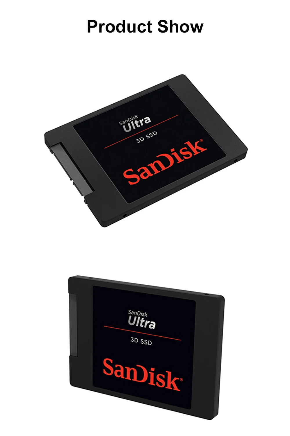 Sandisk ультра 3D Внутренний твердотельный накопитель 560 МБ/с. SATA III SSD 250 ГБ 500 1 ТБ HDD жесткий диск для ноутбука