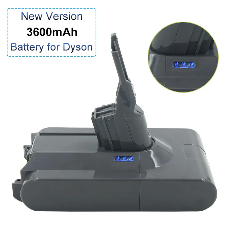 SV10 Battery 21.6V 3600mAh Li ion Replacement Battery for Dyson Vacuum