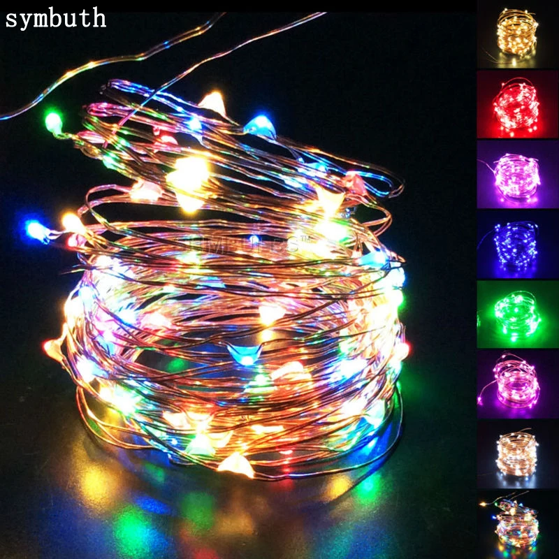 symbuth 1M 2M 3M 4M 5M 10M Button AA Battery USB Operated LED String