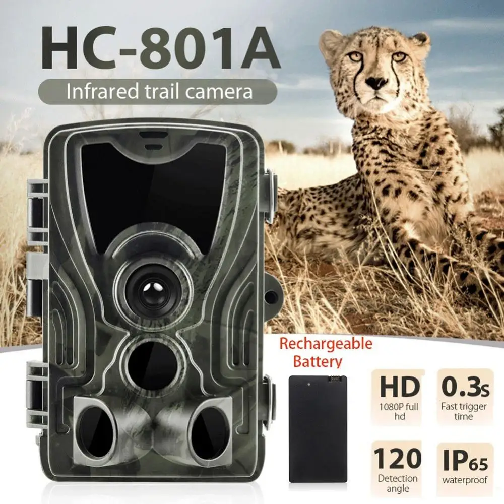 01 HC-801A Trail охотничья ловушка камера Дикая игра ночное животное термальная фото Водонепроницаемая с литиевой батареей 5000Mah - Цвет: 01