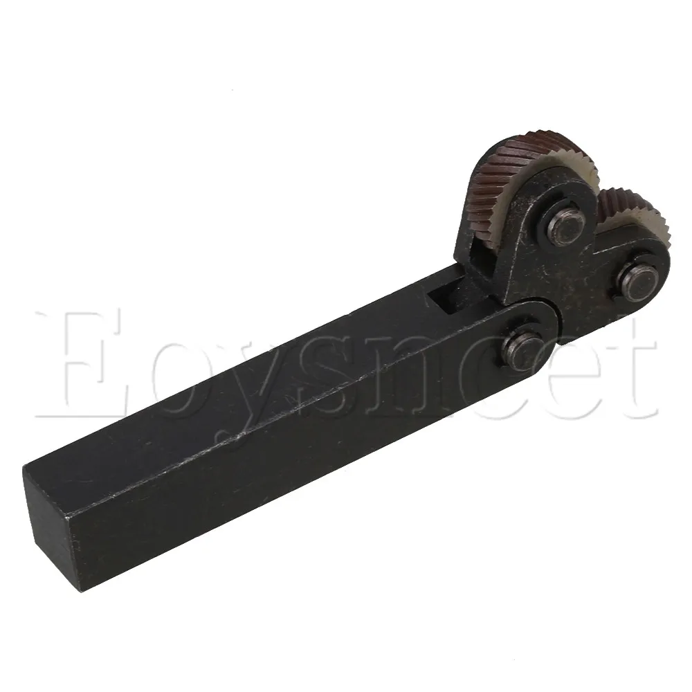 Diagonal 2.0mm Pitch 8 x 26mm Dual Wheel Knurling Linear Knurl Tool Replacement