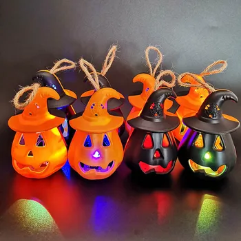 

New Hot Halloween LED Colorful Gradient Light Skull Pumpkin Lanterns Night Light Decoration Props Lighthouse SMD66