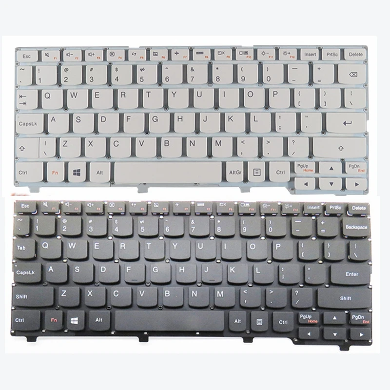 Новая клавиатура для ноутбука США для lenovo ideapad 100S 100S-11IBY 100S-11 английская клавиатура черный/белый