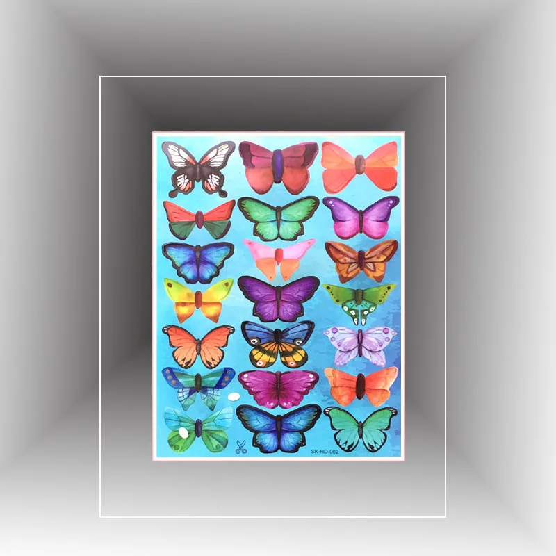 18 Бабочек 3D стерео моделирование украшения спальни стикер хрустальные бабочки настенные наклейки для дома вечерние украшения - Цвет: sk02