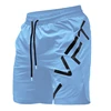 Mens Gym Fitness Shorts Bodybuilding Jogging Workout Male Short Pants Sport Run Breathable Quick Drying Sweatpants 2