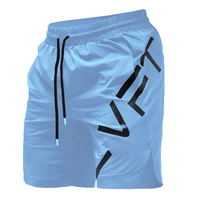 Mens Gym Fitness Shorts Bodybuilding Jogging Workout Male Short Pants Sport Run Breathable Quick Drying Sweatpants 2