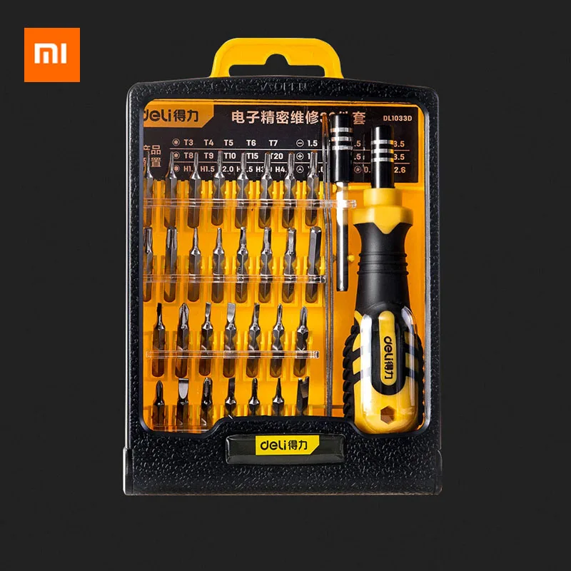 

Xiaomi Mijia Repair Kit 33 In One Function Screwdriver Multi-function Hardware Electrician Repair Tool Small Screwdriver Home