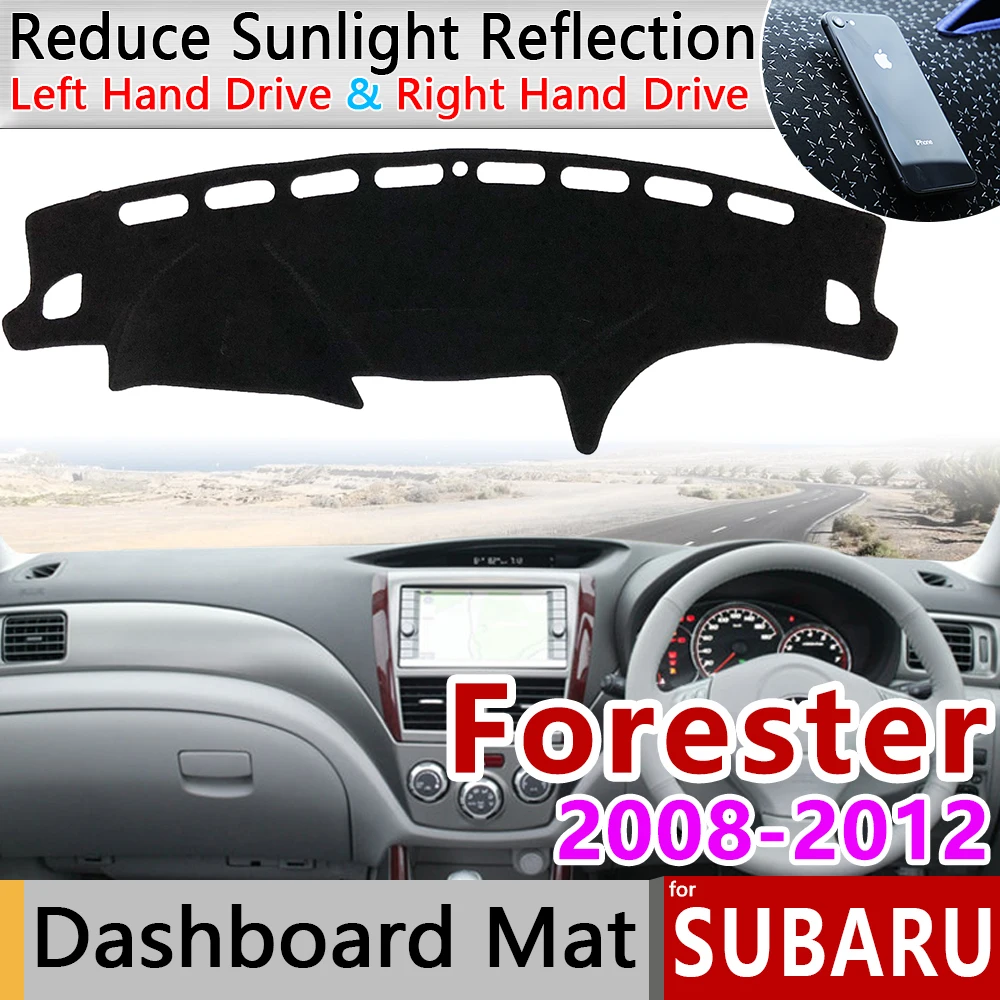 Для Subaru Forester 2008 2009 2010 2011 2012 анти скольжения мат приборной панели ковровые