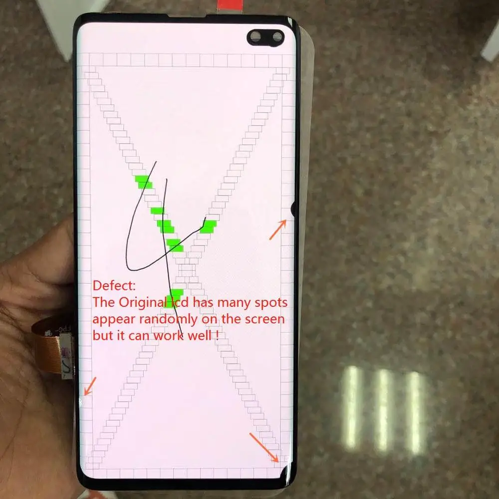 Original S10+ With Many Dots LCDFor SAMSUNG Galaxy