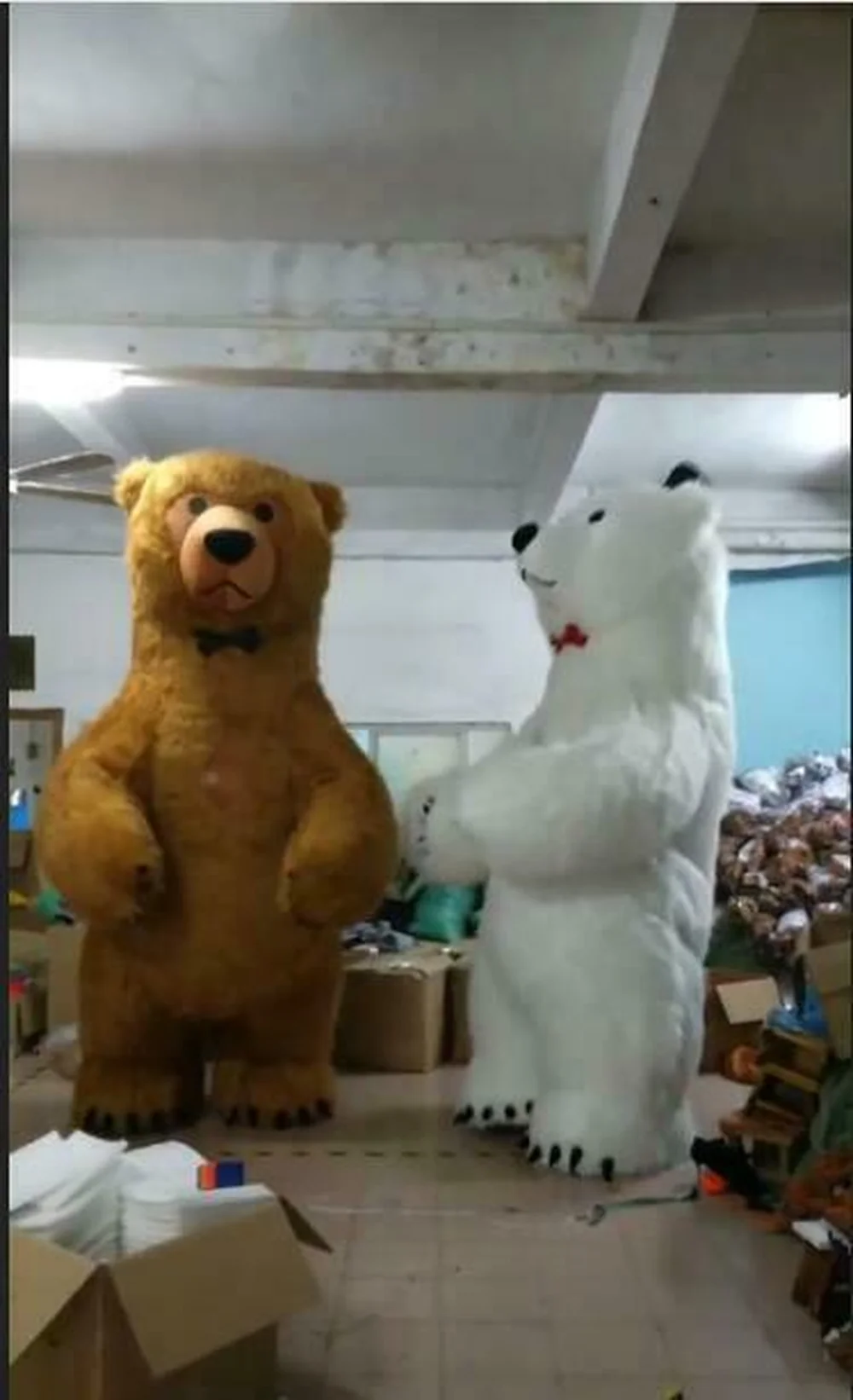 2 м 6 3 полярный медведь надувной костюм талисмана костюмы для Хэллоуина косплей