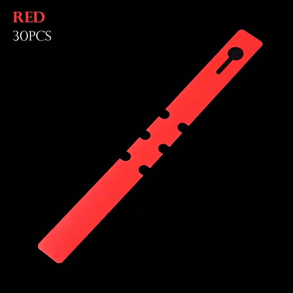 red Новые 30 шт. ПВХ классификация знаки Водонепроницаемый завод садоводство инструменты Висячие этикетки горшок рассада бирки бонсай Декор карты - Цвет: red