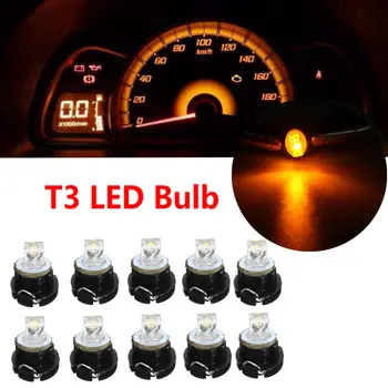 

10pcs T3 LED Bulbs Dash Board Indicator Lamp Bulbs Instrument Dashboard Warning Indicator Lights