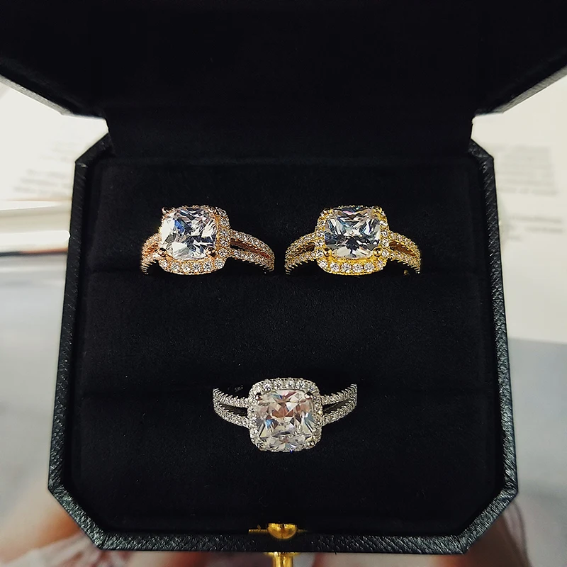 Женское кольцо из серебра 925 пробы с фианитом|925 sterling silver ring|ring fingersterling rings |