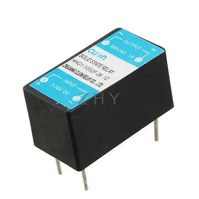 

Input 3-32V DC Output 1A 380V AC 4 Pin PCB Panel Mount Solid State Relay
