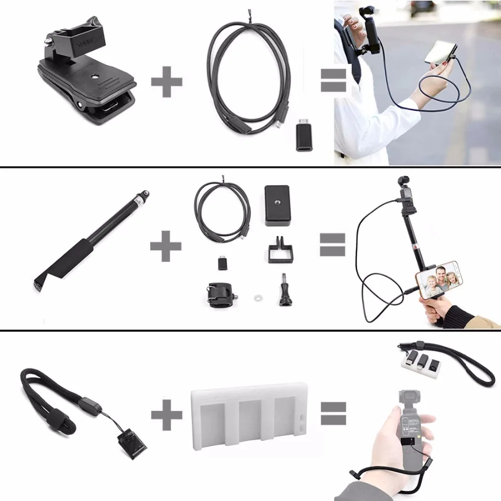 STARTRC 21 в 1 комплект Расширительных аксессуаров для карманной камеры DJI OSMO