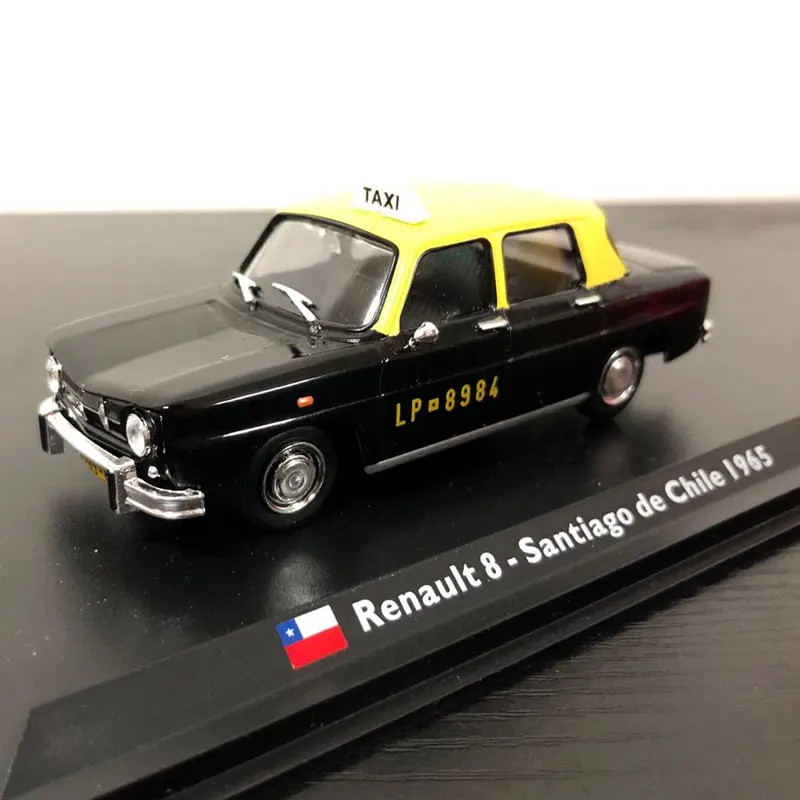 LEO 1/43 масштабная модель автомобиля игрушки Renault 8 Chile 1965 такси автомобиль из литого металла модель игрушка для коллекции, подарок, украшение