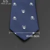 New Casual Skull Ties For Men Classic Slim 8cm Polyester Neckties Fashion Man Tie Gift For Men Wedding Groom Business Necktie ► Photo 2/6