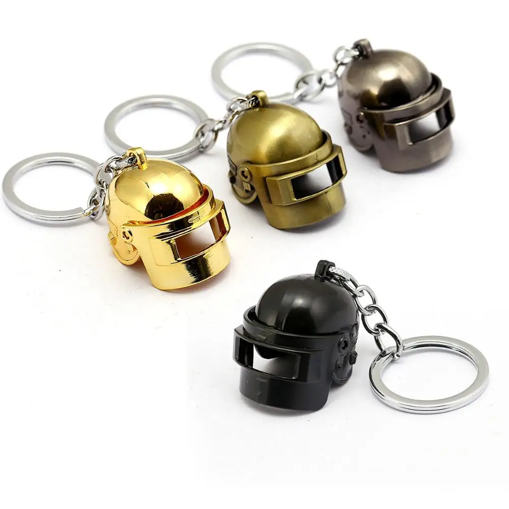 PUBG Playerunknown's Battlegrounds Level 3 Helmet Keychain Keyring Gaming Gift 