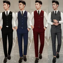 Комплект из двух предметов; Весенний костюм с жилетом; комплект из двух предметов для жениха; лучший мужчина; свадебное торжественное платье; мужская одежда