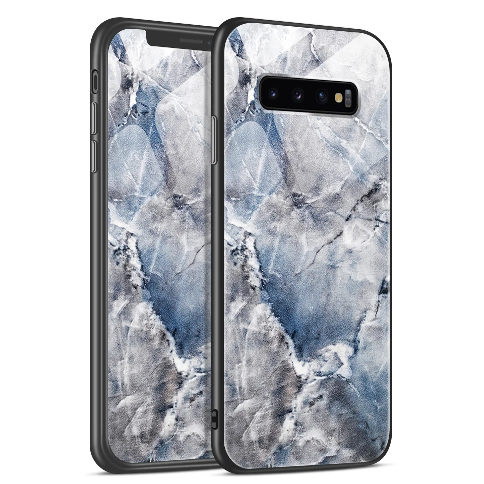 W313 Для samsung Galaxy S10/S10e/S10 Plus закаленное стекло противоударный чехол для Galaxy SM G9730 G970F G9750 Роскошные Защитные чехлы - Цвет: W313