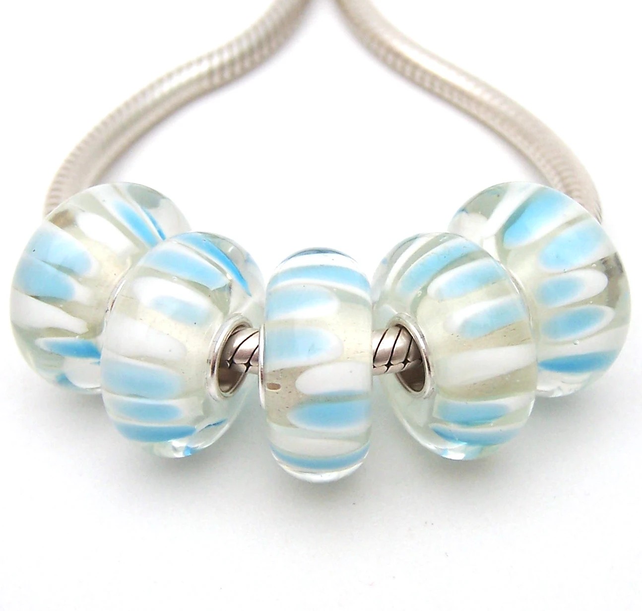 

JGWGT 1590 5X 100% Authenticity S925 Sterling Silver Beads Murano Glass beads Fit European Charms Bracelet diy jewelry Lampwork