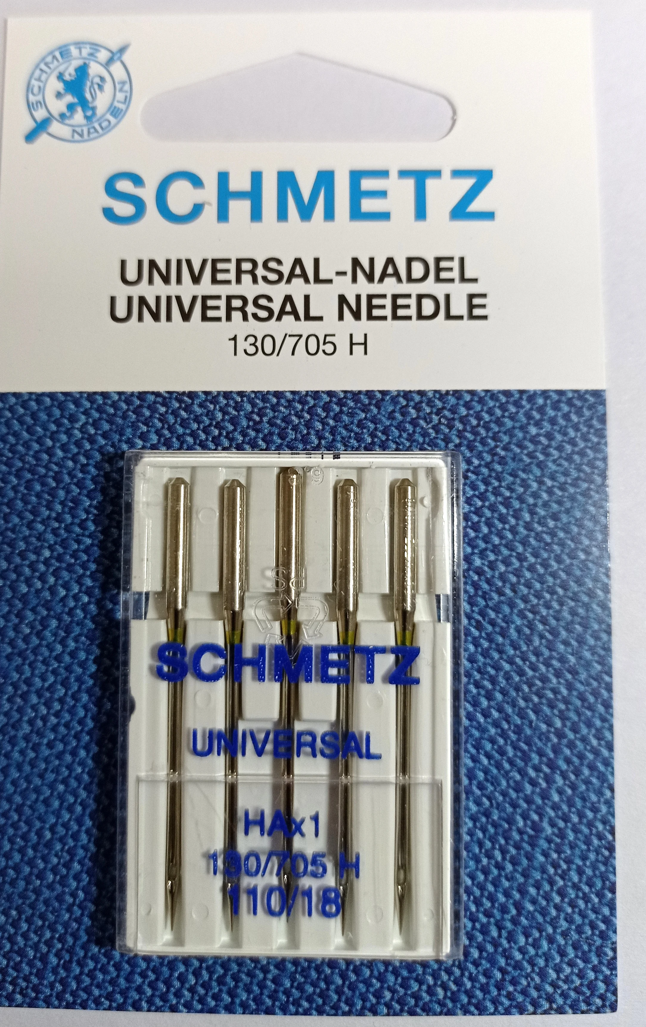 Sewing Machine Needles 5pcs SCHMETZ UNIVERSAL HA x 1 130/705H 15x1 Size #9 #11 #12 #14 #16 #18 For Singer Juki Brother Bernina Pfaff Janome