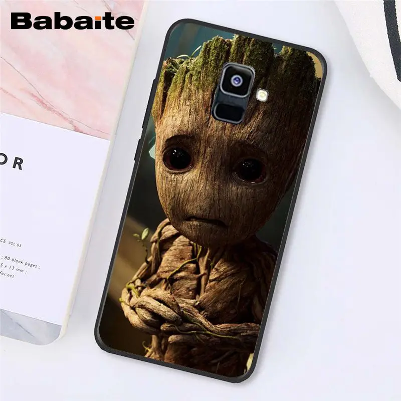 Babaite Guardian реактивный енот Грут Treeman чехол для телефона для samsung Galaxy A7 A50 A70 A8 A3 A6 A6Plus A8Plus A9
