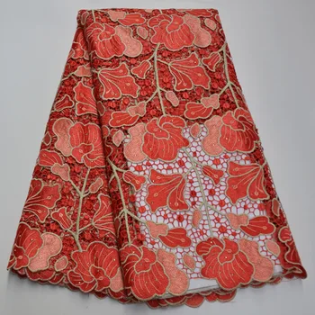 

2020 High Quality 100% Cotton Embroidery African Net Lace Fabric French Lace Guipure Nigerian Mesh Lace Fabric Swiss Voile GT8-9