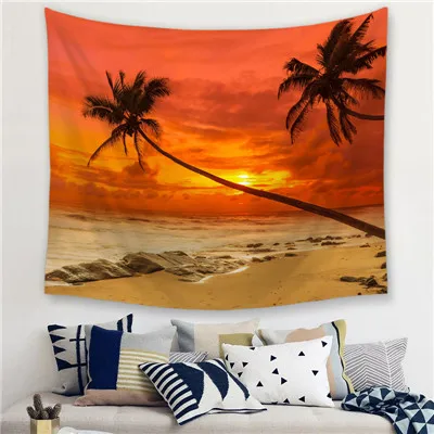 7 Dusk Hanging Wall Tapestries Mandala Bohemian Tapestry Landscape Wallpaper Wall Art Shawl Throw - Цвет: 7