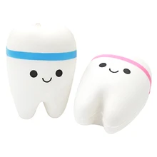 2 шт зуб-фигура сжимающая игрушка смайлик зубы сжимающая игрушка мягкая PU пена Зуб Модель стоматологическая клиника рекламный предмет подарок для дантиста