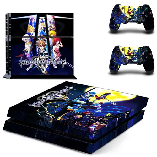 QPTM0119 Kingdom Hearts плёнка полностью покрывающая лицевые панели наклейка для PS4 Наклейка для консоли и контроллеров playstation 4 наклейка для PS4 виниловая наклейка - Цвет: QPTM0119