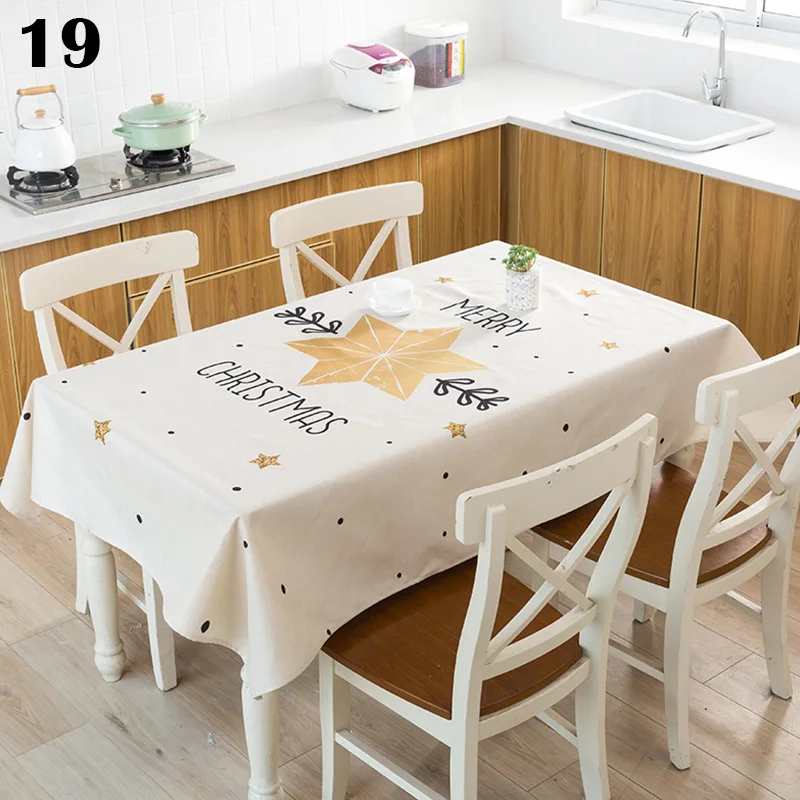 Рождественская скатерть с принтом квадратная скатерть Рождественская скатерть с деревом праздничный день рождения ужин для украшения дома