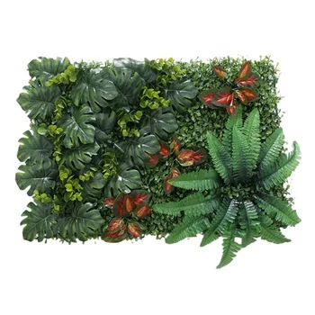 

Artificial Grass DIY Miniature Lawn, Garden Ornament, Red Leaves